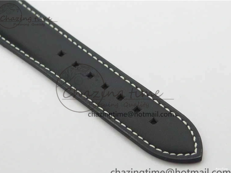 MIROTIME 0122 Practical Calatrava 5524 Pilot Travel Time SS GRF Blue Dial on Black Leather Strap A324 V 7107